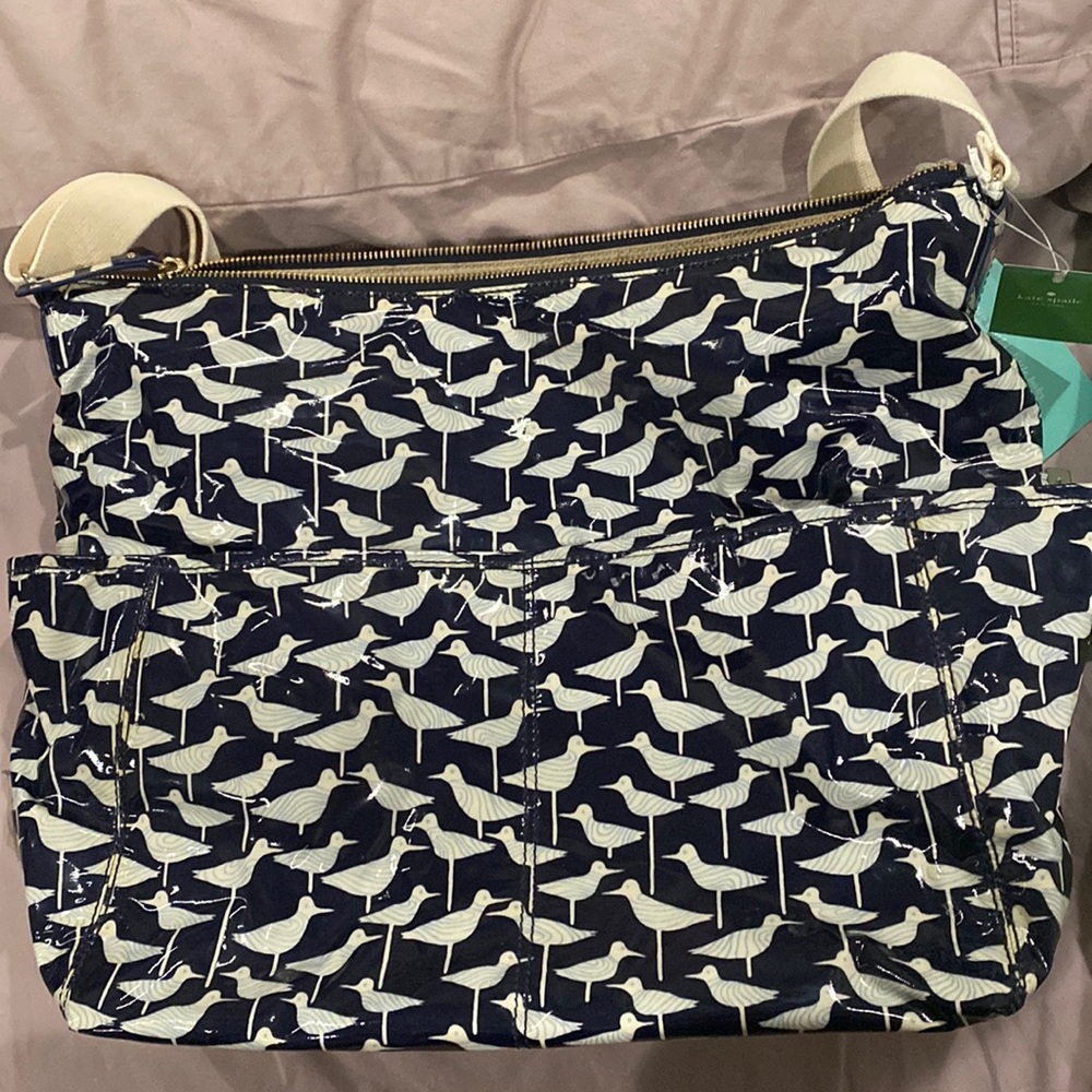 Kate Spade Serena Baby Bag Daycation in Sandpiper print